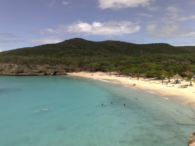 grote knip strand op Curacao in 2008